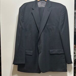 Lauren Ralph Lauren Men’s 100% Wool Gray Pinstripe Suit 52R Pants (see pics)